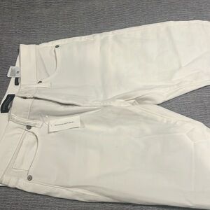 Banana republic white mid rise skinny jeans 25s NWT
